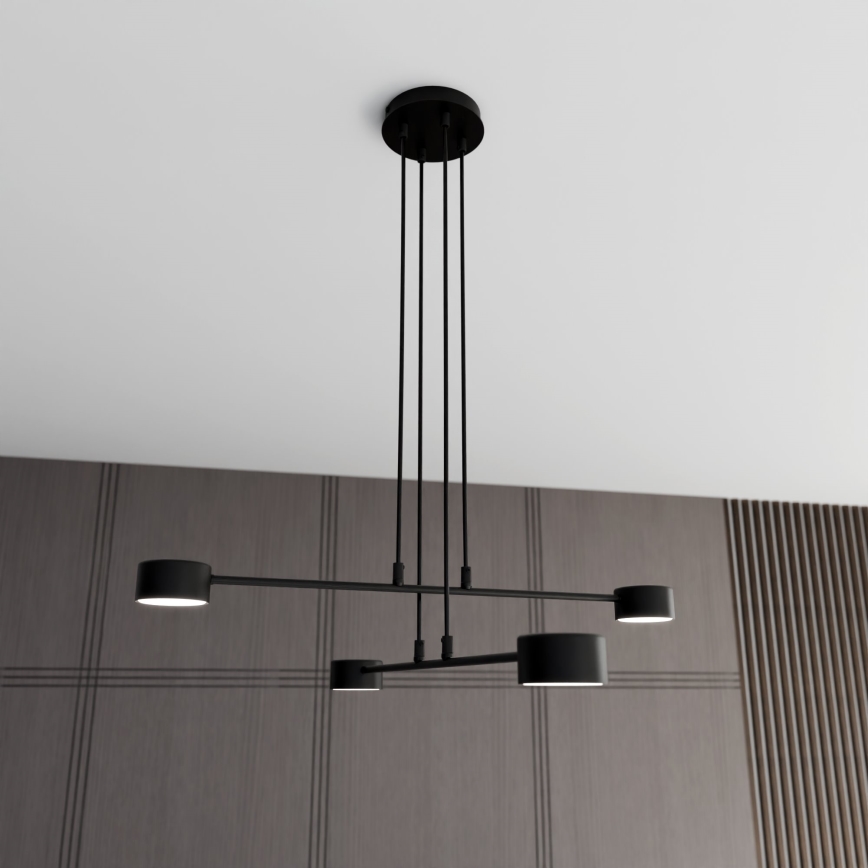 Luster na sajli MODUS 4xGX53/10W/230V crno