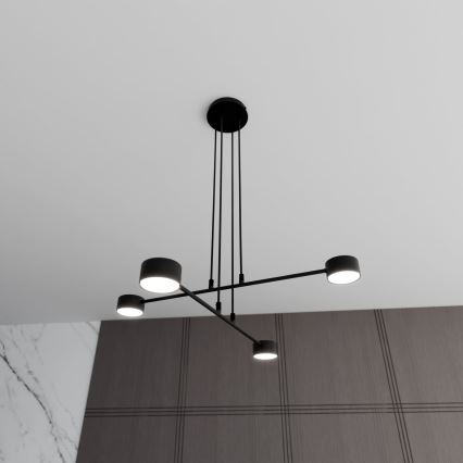 Luster na sajli MODUS 4xGX53/10W/230V crno