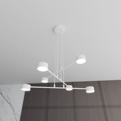 Luster na sajli MODUS 6xGX53/10W/230V bela