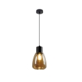 Luster na sajli MOLDO 1xE27/40W/230V crno/dimno bež