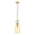 Luster na sajli MOLLY 1xE14/40W/230V pr. 12 cm zlatna/narandžasta/zelena