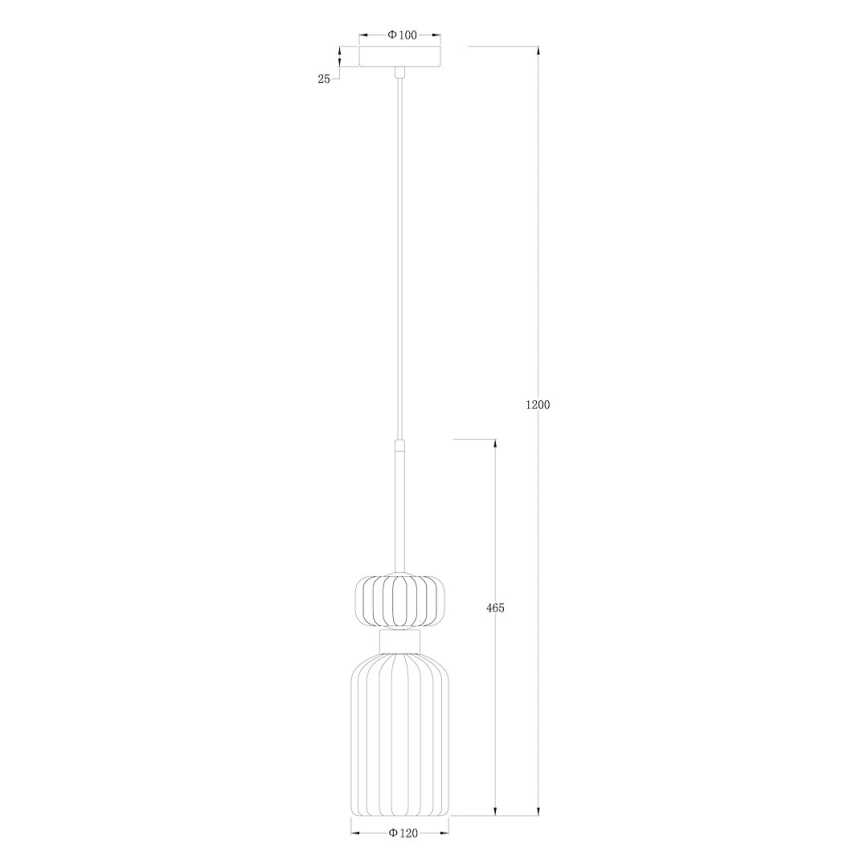 Luster na sajli MOLLY 1xE14/40W/230V pr. 12 cm zlatna/roze/plava