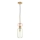 Luster na sajli MOLLY 1xE14/40W/230V pr. 12 cm zlatna/zelena/roze