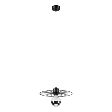 Luster na sajli MONTANA 1xE27/15W/230V pr. 30 cm crno