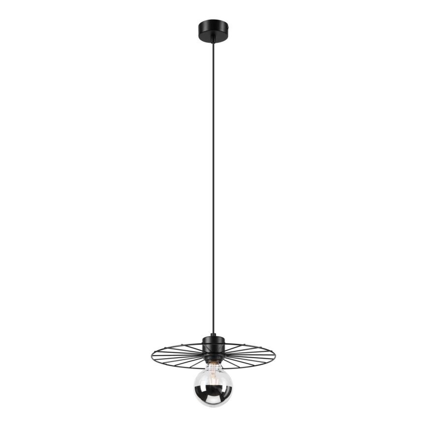 Luster na sajli MONTANA 1xE27/15W/230V pr. 30 cm crno