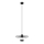 Luster na sajli MONTANA 1xE27/15W/230V pr. 30 cm crno