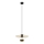 Luster na sajli MONTANA 1xE27/15W/230V pr. 30 cm zlatna/crno
