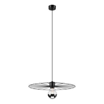 Luster na sajli MONTANA 1xE27/15W/230V pr. 45 cm crno