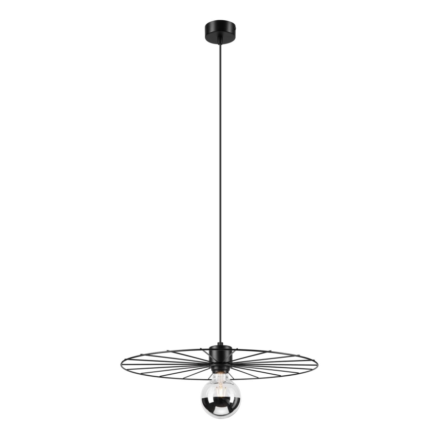 Luster na sajli MONTANA 1xE27/15W/230V pr. 45 cm crno