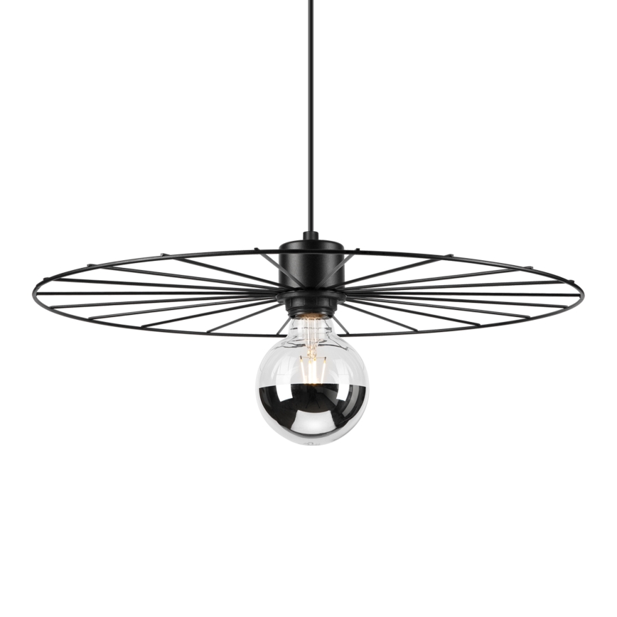 Luster na sajli MONTANA 1xE27/15W/230V pr. 45 cm crno