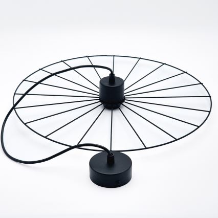 Luster na sajli MONTANA 1xE27/15W/230V pr. 45 cm crno