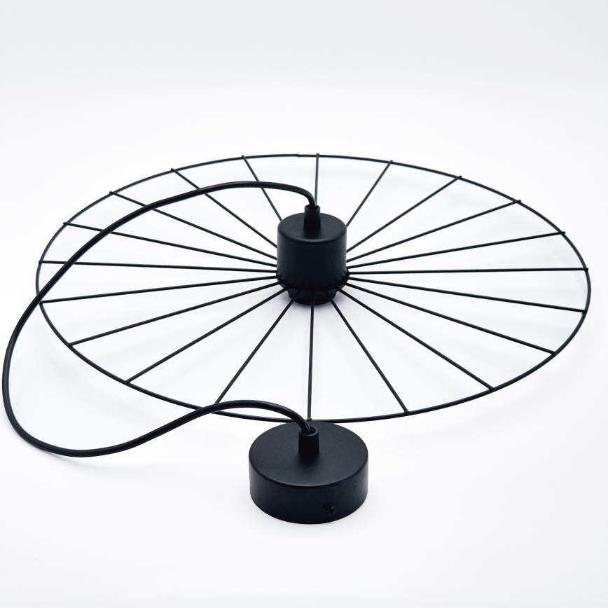 Luster na sajli MONTANA 1xE27/15W/230V pr. 45 cm crno