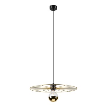 Luster na sajli MONTANA 1xE27/15W/230V pr. 45 cm zlatna/crno