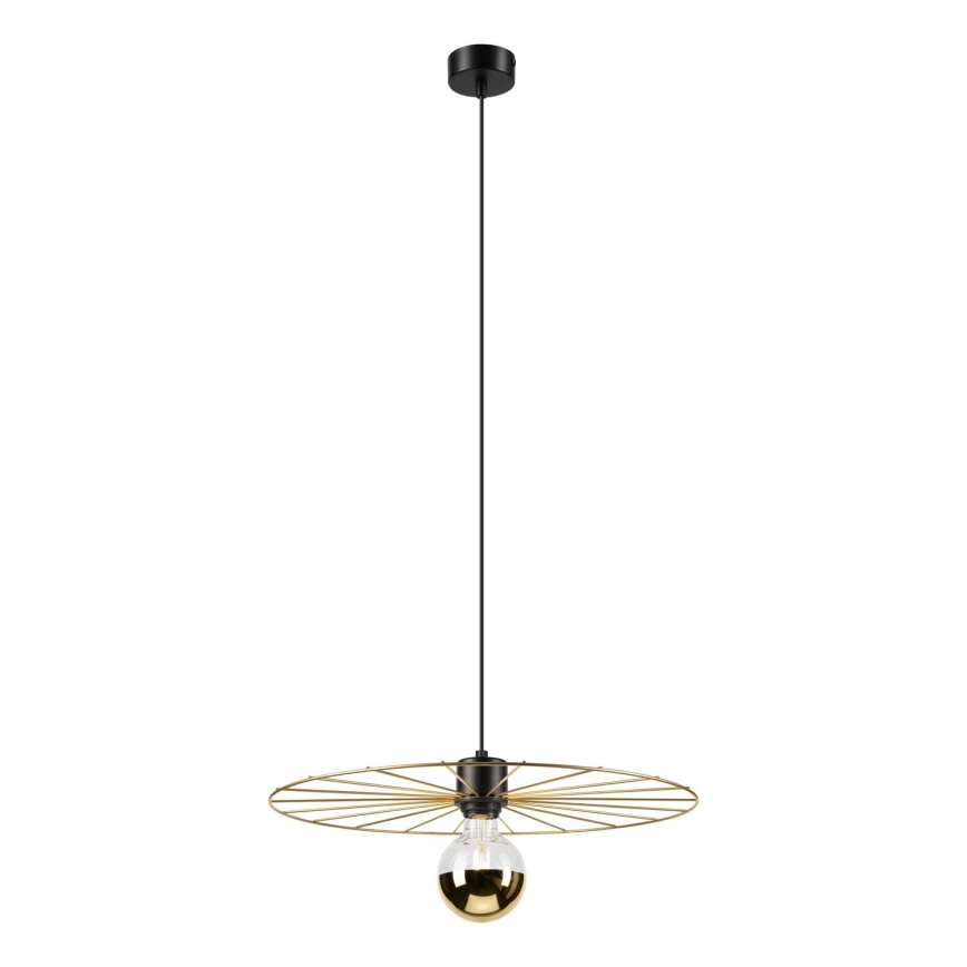 Luster na sajli MONTANA 1xE27/15W/230V pr. 45 cm zlatna/crno