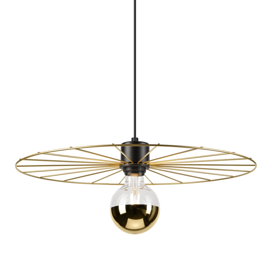 Luster na sajli MONTANA 1xE27/15W/230V pr. 45 cm zlatna/crno