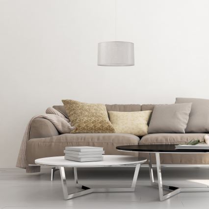 Luster na sajli MONTE 1xE27/60W/230V srebrno