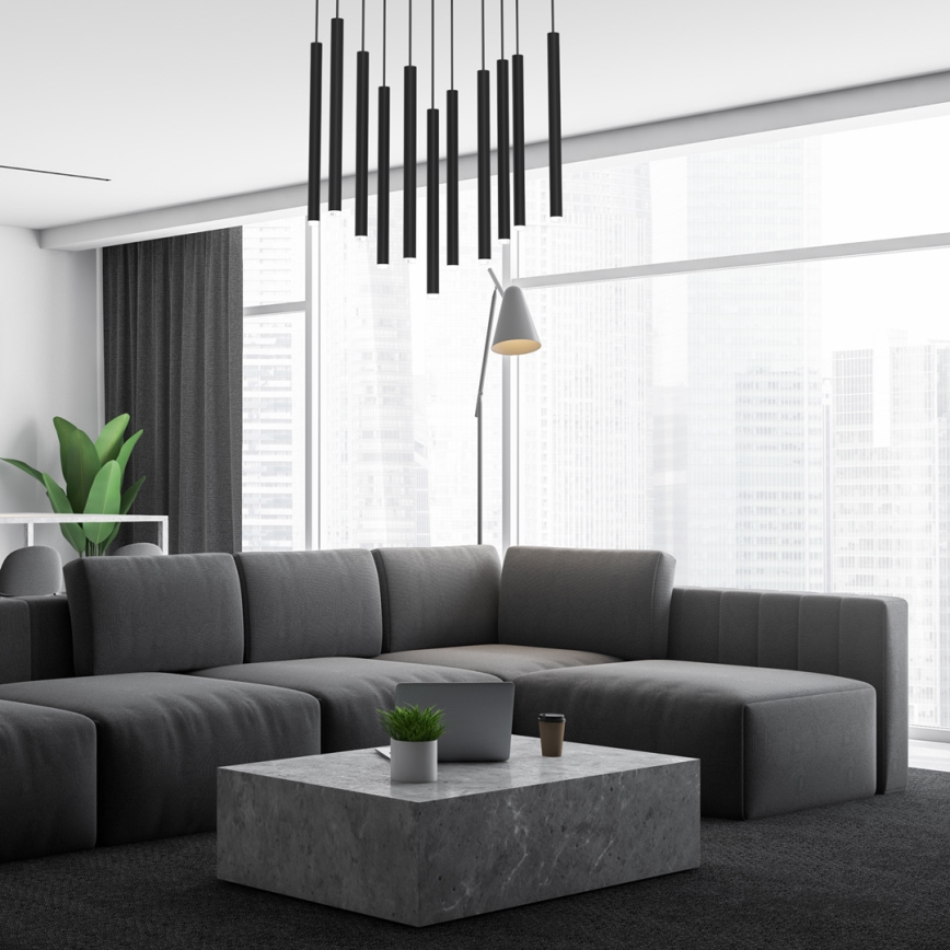 Luster na sajli MONZA 11xG9/8W/230V crno