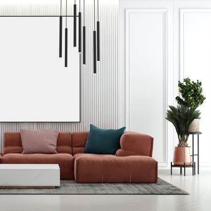 Luster na sajli MONZA 7xG9/8W/230V crno