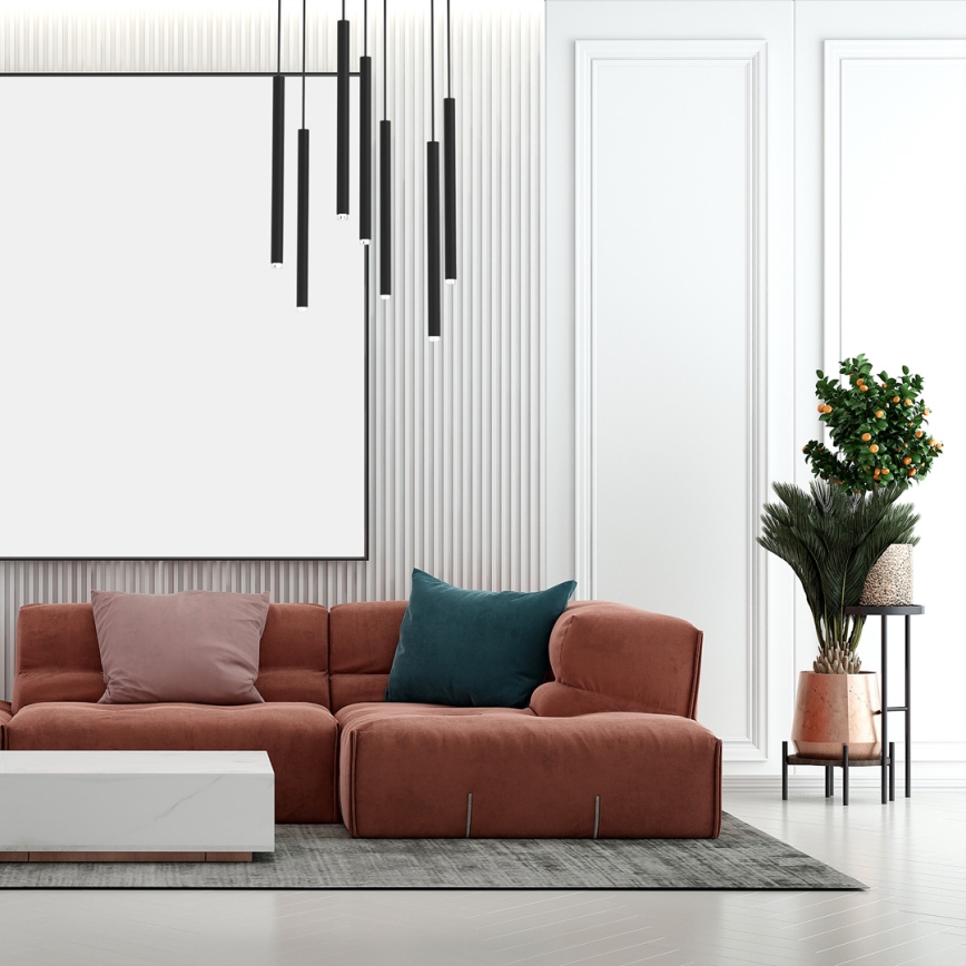 Luster na sajli MONZA 7xG9/8W/230V crno