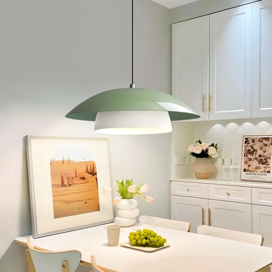 Luster na sajli MOONLIGH 1xE27/40W/230V zelene boje