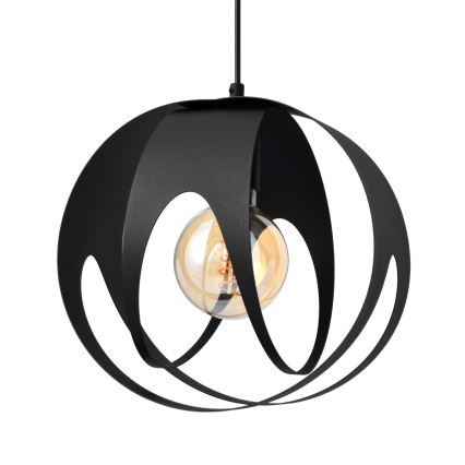 Luster na sajli MOONLIGHT 1xE27/15W/230V crno