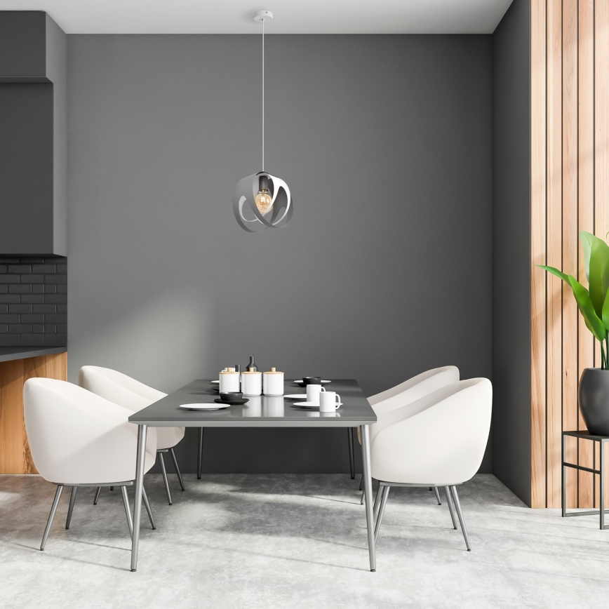 Luster na sajli MOONLIGHT 1xE27/15W/230V siva