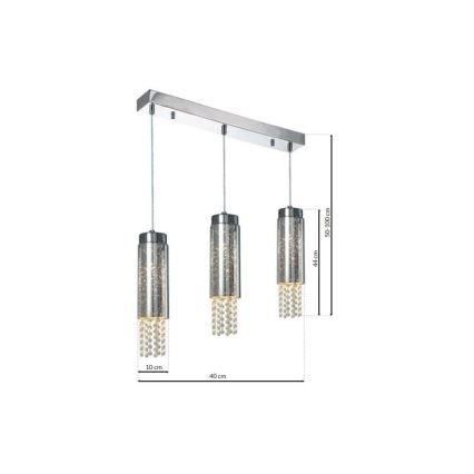 Luster na sajli MOONLIGHT 3xE14/40W/230V