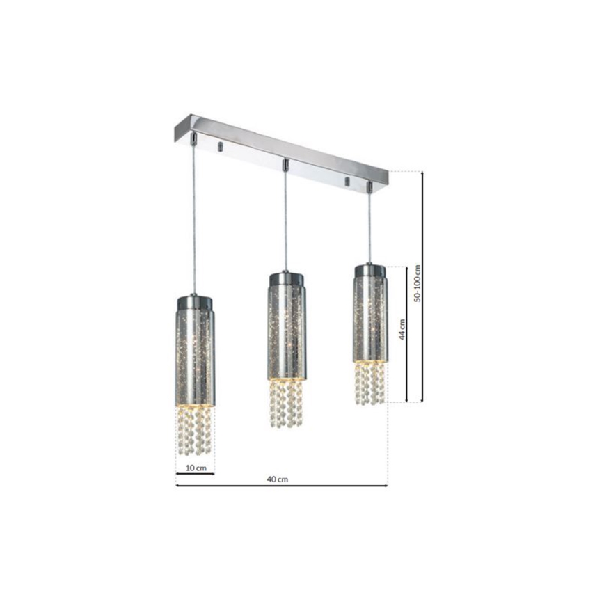 Luster na sajli MOONLIGHT 3xE14/40W/230V