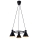 Luster na sajli MORE 3xE27/40W/230V crno