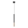 Luster na sajli MOSAIC 1xG9/12W/230V crno/bakreno