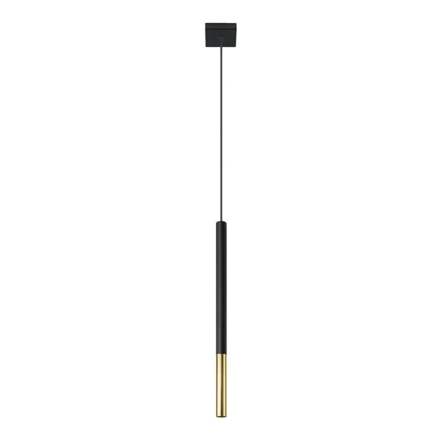 Luster na sajli MOSAIC 1xG9/12W/230V crno/zlatna