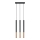 Luster na sajli MOSAIC 3xG9/12W/230V crno/bakreno