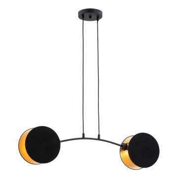 Luster na sajli MOTIF 2xE27/15W/230V crno
