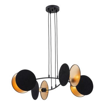 Luster na sajli MOTIF 4xE14/10W/230V crno
