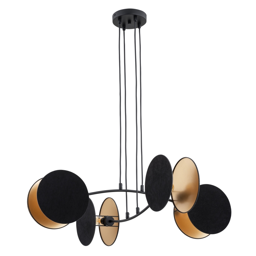 Luster na sajli MOTIF 4xE14/10W/230V crno