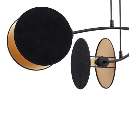Luster na sajli MOTIF 4xE14/10W/230V crno