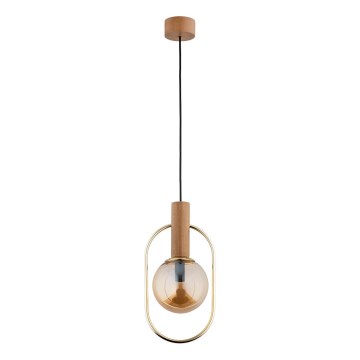 Luster na sajli MUFI 1xE14/10W/230V zlatna/bež