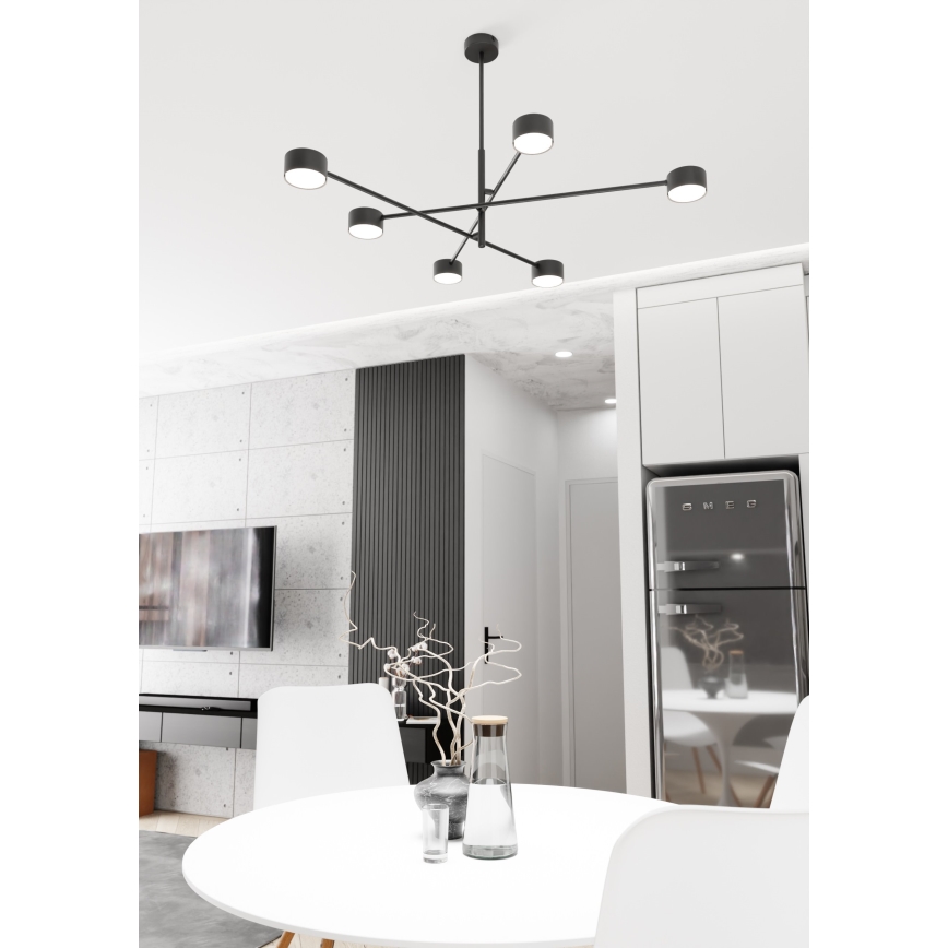 Luster na sajli NATSU 6xGX53/12W/230V crno