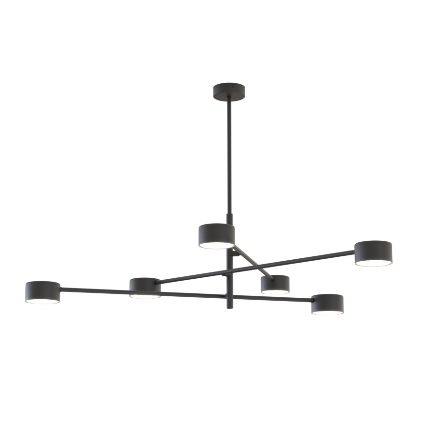 Luster na sajli NATSU 6xGX53/12W/230V crno
