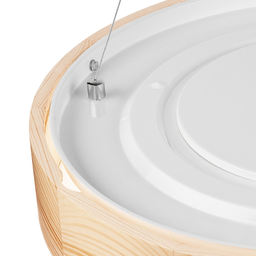 Luster na sajli NATURAL 3xE27/60W/230V ø 47 cm bor