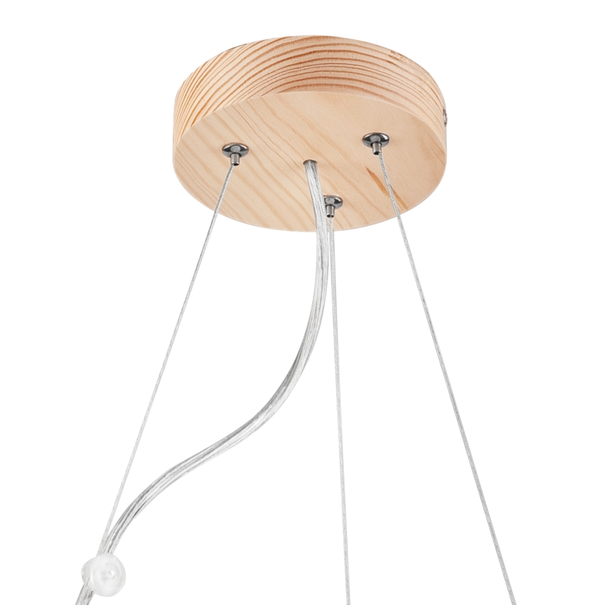 Luster na sajli NATURAL 3xE27/60W/230V ø 47 cm bor