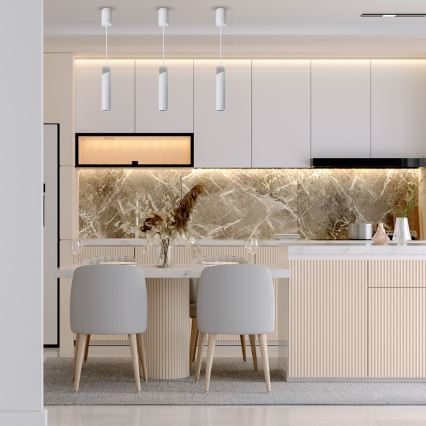 Luster na sajli NEO 1xGU10/8W/230V bela