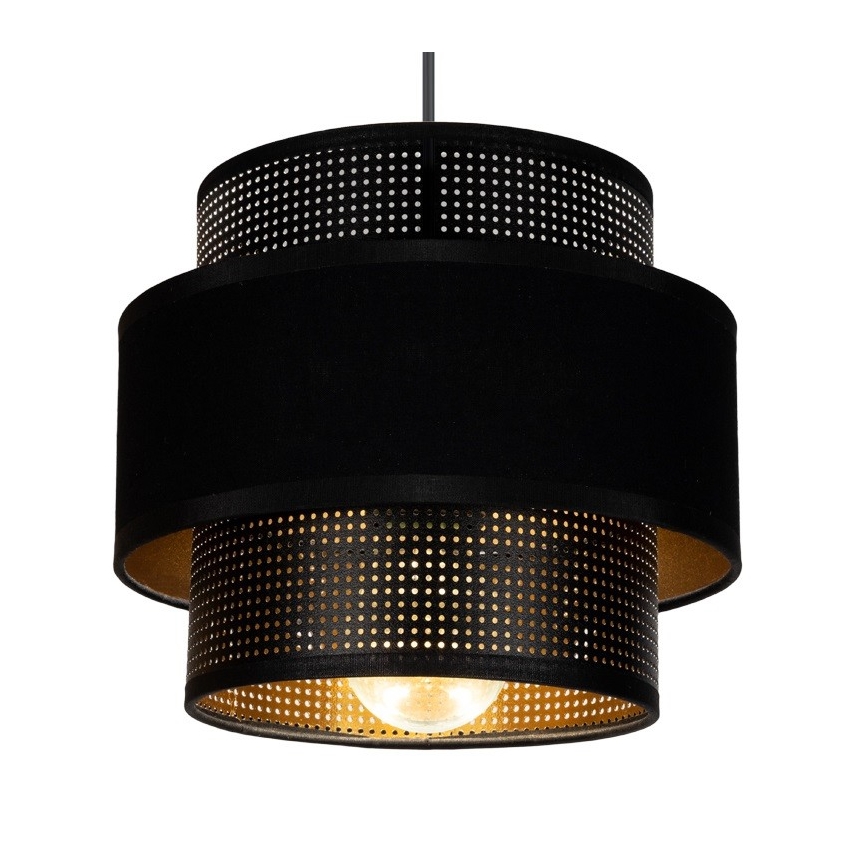 Luster na sajli NESS 2xE27/60W/230V crno