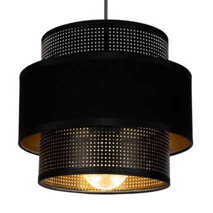 Luster na sajli NESS 2xE27/60W/230V pr. 30 cm crno