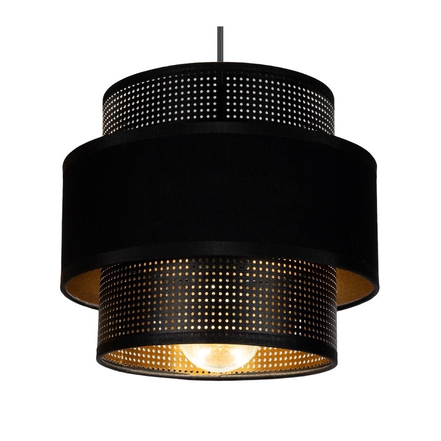 Luster na sajli NESS 2xE27/60W/230V pr. 30 cm crno