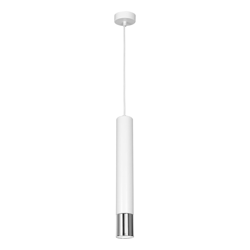 Luster na sajli NEST 1xGU10/8W/230V bela/sjajni krom