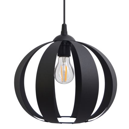 Luster na sajli NEWTON 1xE27/15W/230V crno