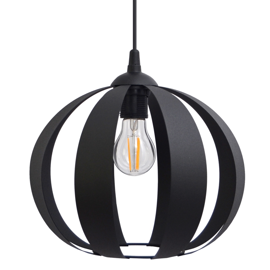 Luster na sajli NEWTON 1xE27/15W/230V crno