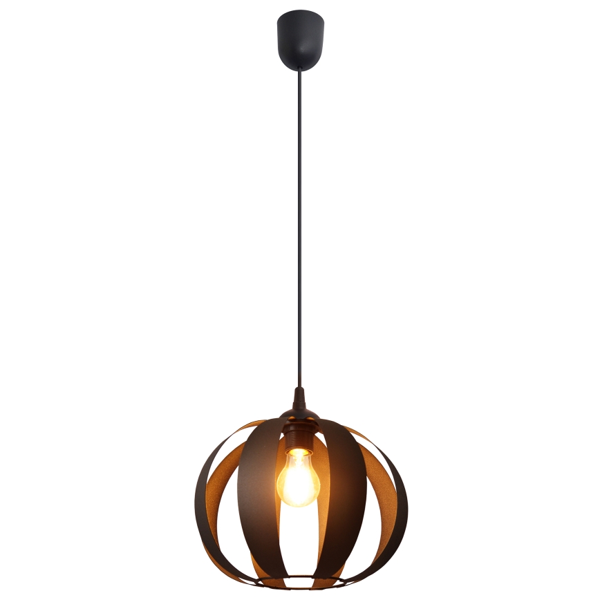 Luster na sajli NEWTON 1xE27/15W/230V crno