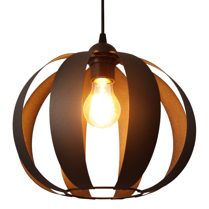 Luster na sajli NEWTON 1xE27/15W/230V crno